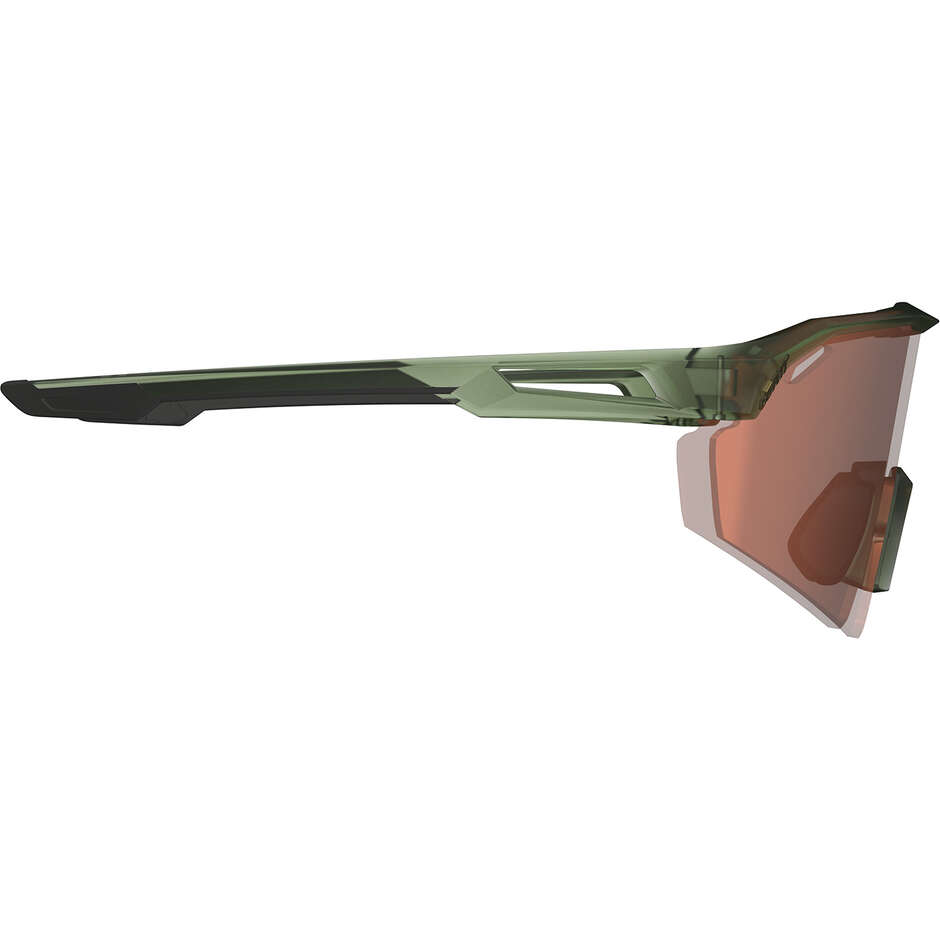 Lunettes de soleil Leatt SpeedViz Lite Iriz moyennes à grandes, vert satiné (Iriz argent 30 %)