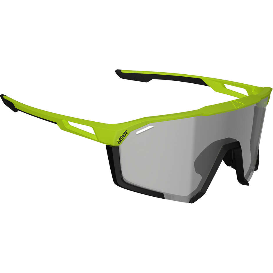 Lunettes Leatt SpeedViz Pro Iriz taille moyenne-grande jaune fluo (17 % argent)