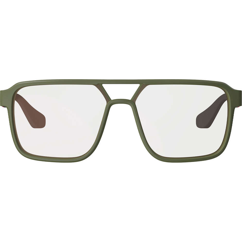 Lunettes polarisées Leatt TheViz Pyrenees, vert satiné (marron/argent 20 %)