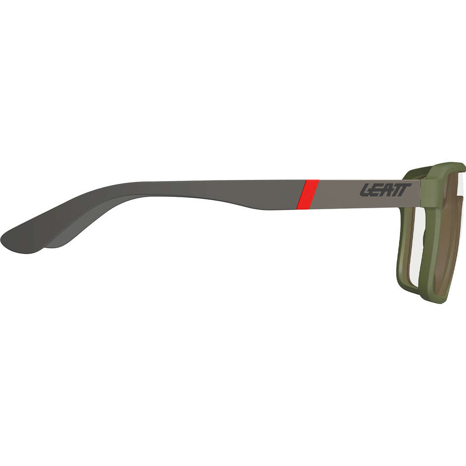 Lunettes polarisées Leatt TheViz Pyrenees, vert satiné (marron/argent 20 %)