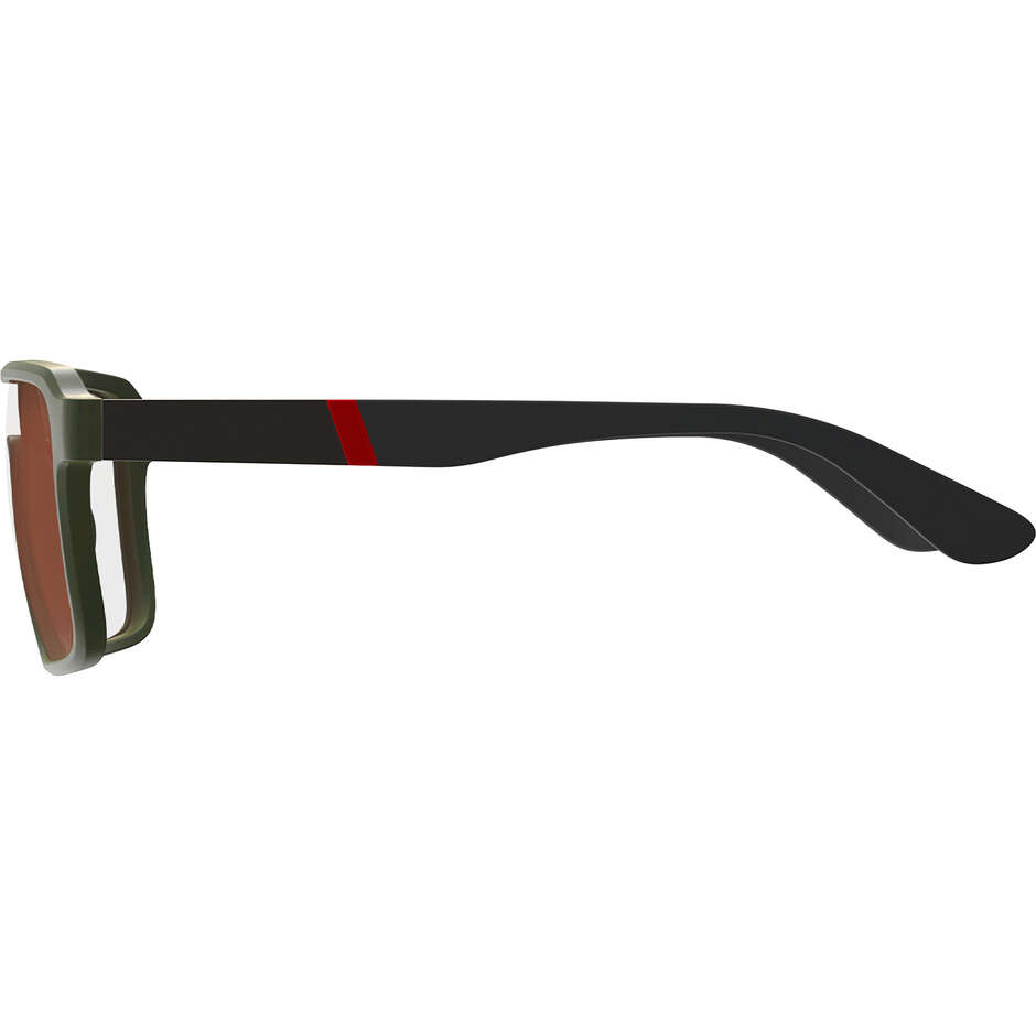 Lunettes polarisées Leatt TheViz Pyrenees, vert satiné (marron/argent 20 %)