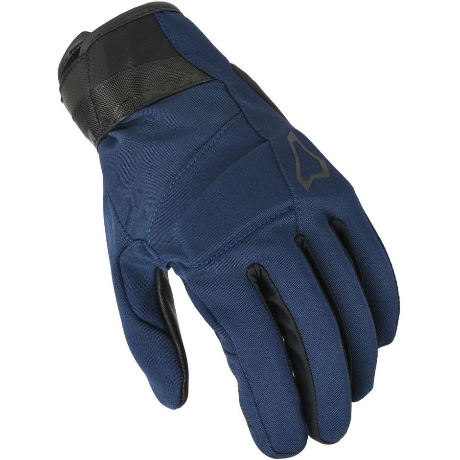 Macna Astrill Dunkelblaue schwarze Motorradhandschuhe
