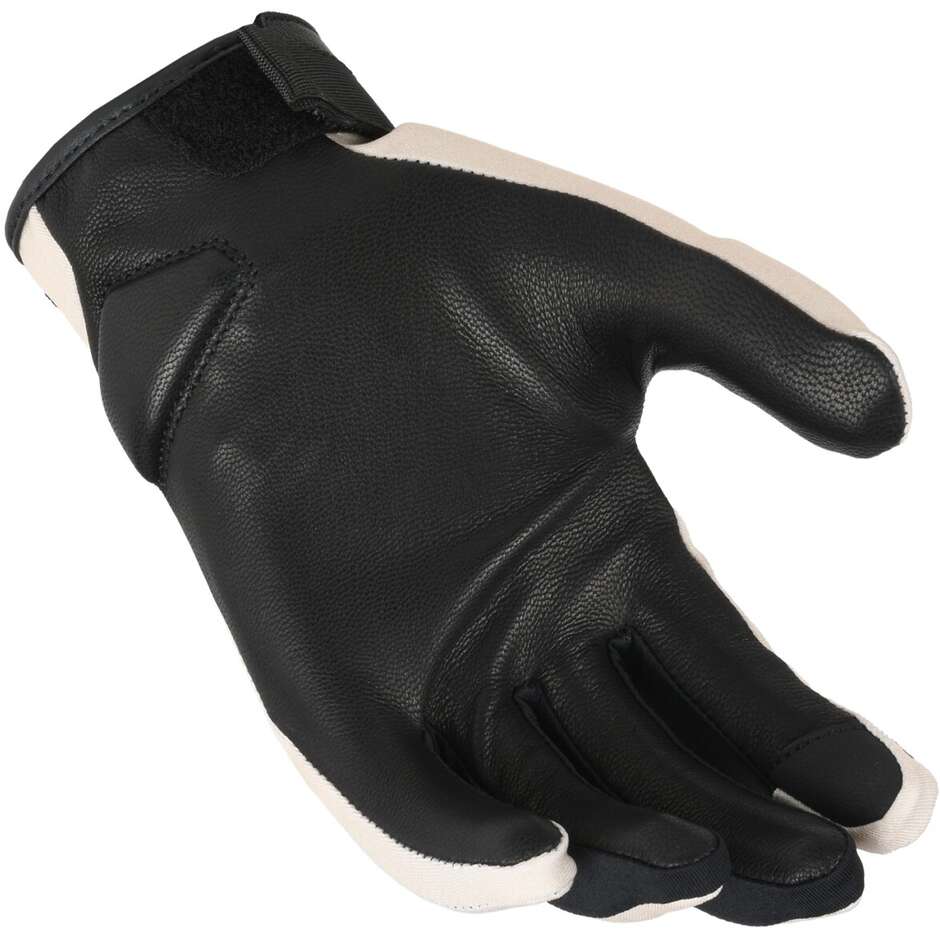 Macna Astrilla Damen Motorradhandschuhe Beige Schwarz