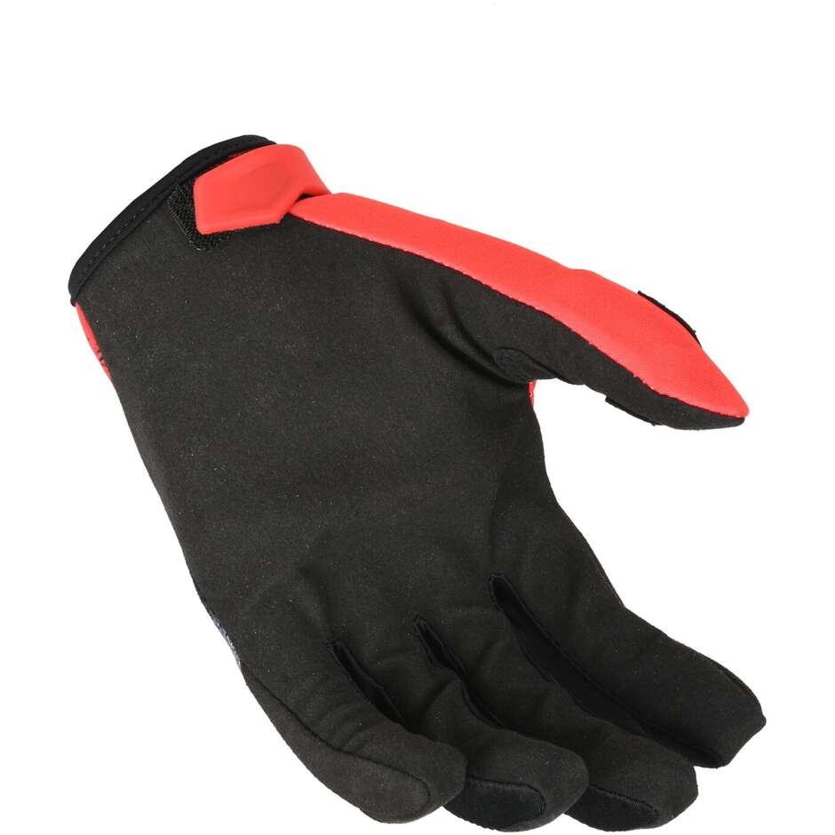 Macna Backyard-1 Motocross-Handschuhe Schwarz Grau Rot