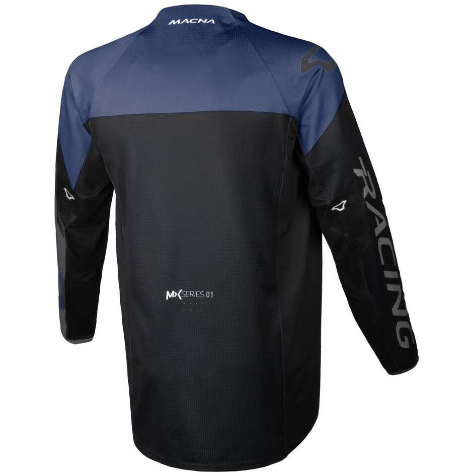 Macna Backyard-1 Motocross-Trikots Schwarz Blau Grau