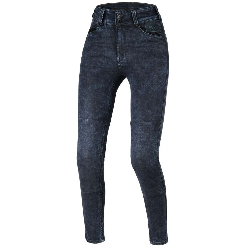 Macna Bernis Skinny Jean de moto pour femme Bleu #1 - Étiré