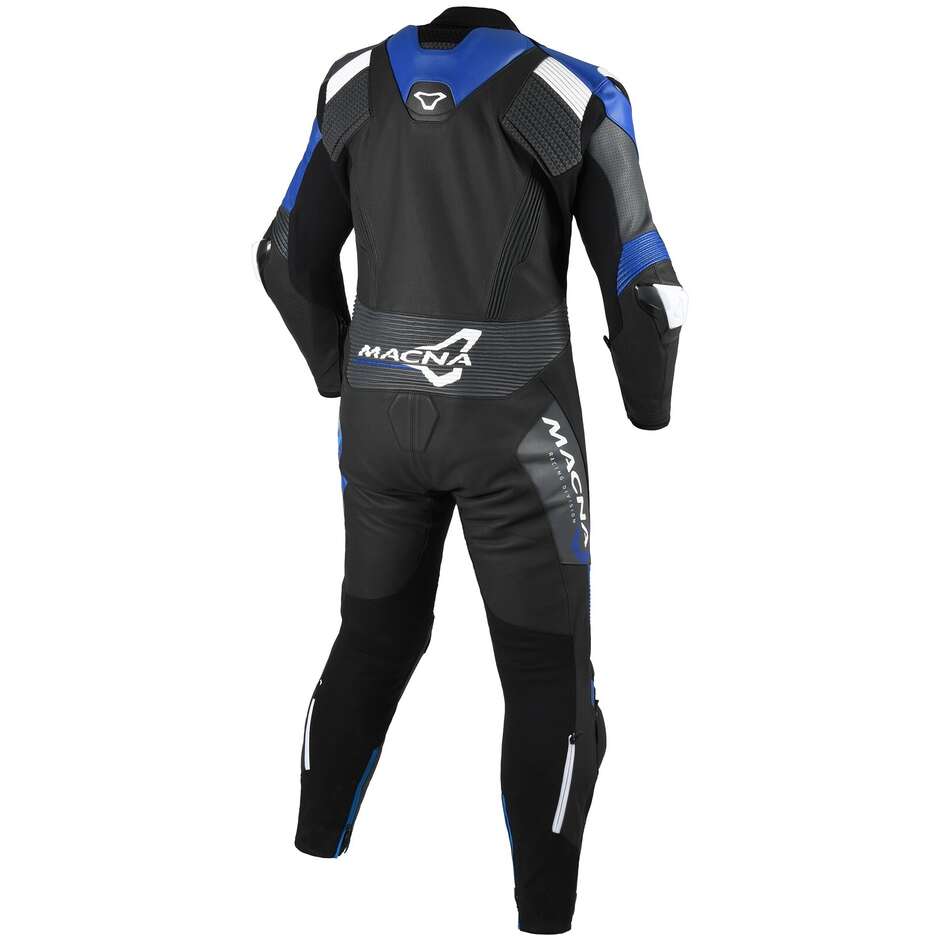 Macna Blitz 1-teiliger Motorrad-Komplettanzug Schwarz/Blau