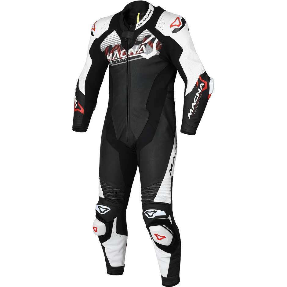 Macna Blitz 1pc Full Motorcycle Suit Black / Red