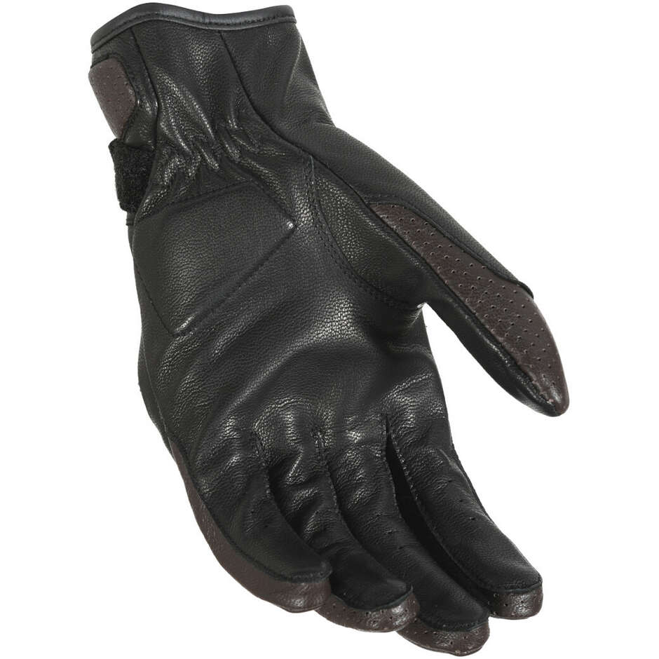 Macna Bold Motorcycle Gloves Black Brown