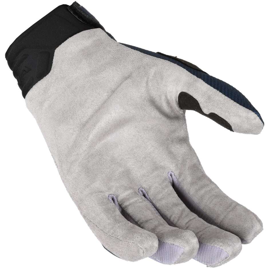 Macna Chameleon-1 Motocross-Handschuhe Grau Blau Rot