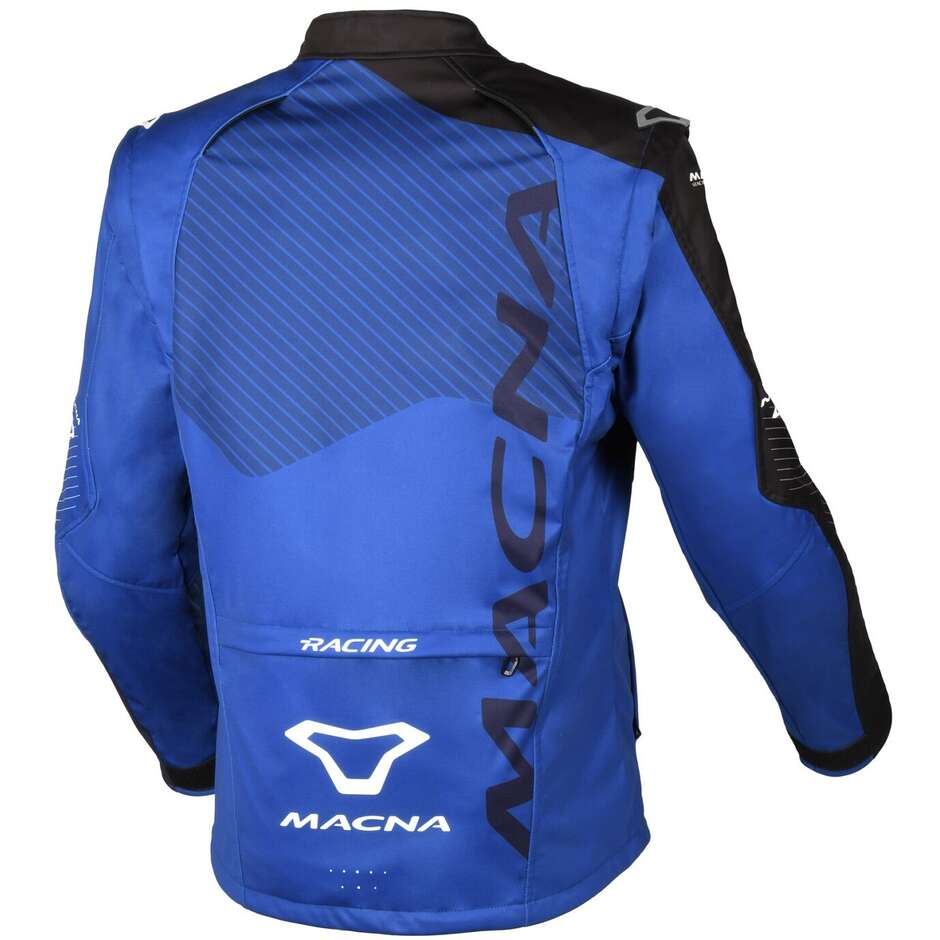 Macna Crest Off Road Motorradjacke Schwarz Blau