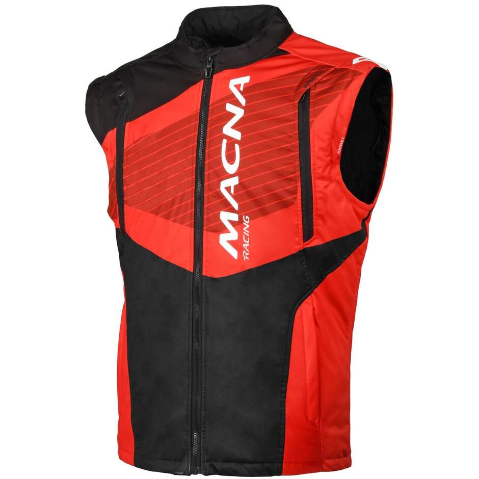 Macna Crest Off Road Motorradjacke Schwarz Rot