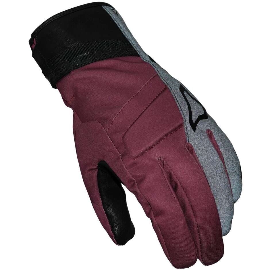 Macna Daunta RTX Damen Motorradhandschuhe Bordeaux Schwarz