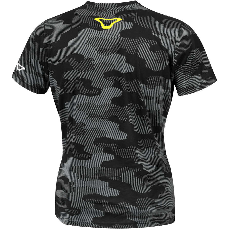 Macna Dazzle Rideaholic Women's T-Shirt Black Fluorescent Grey Yellow
