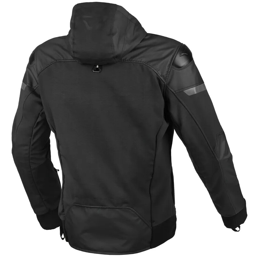 Macna Distec Black Motorcycle Jacket
