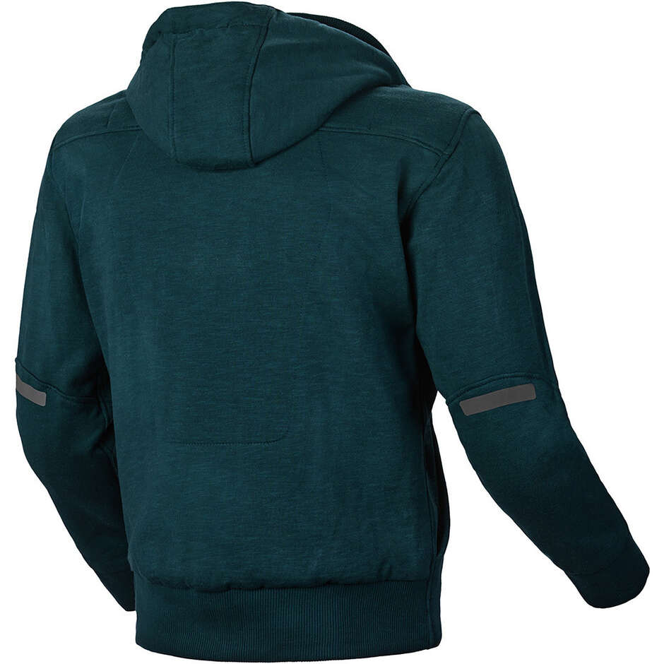 Macna District Petrol Blue Moto Hoodie