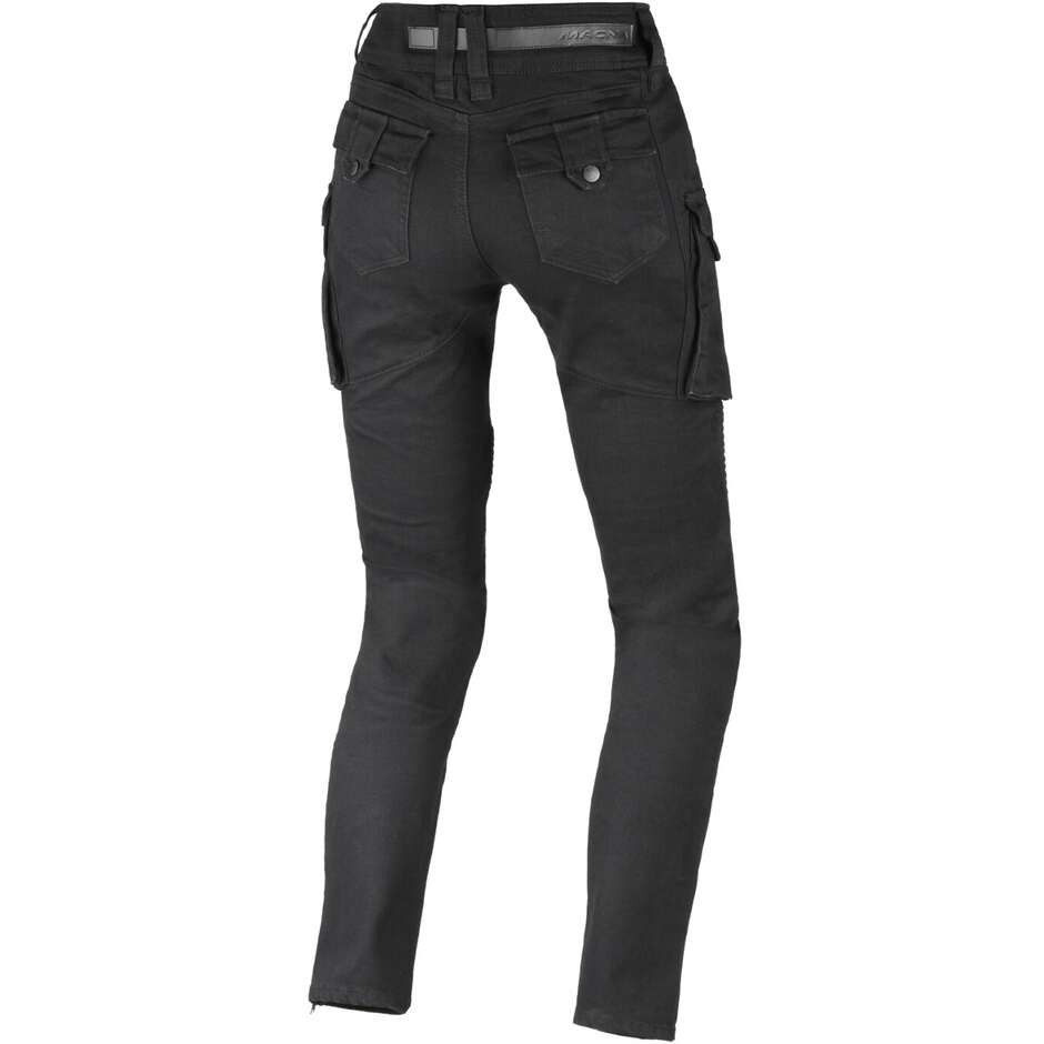 Macna Duplan easy Damen Motorradjeans Schwarz - Stretched