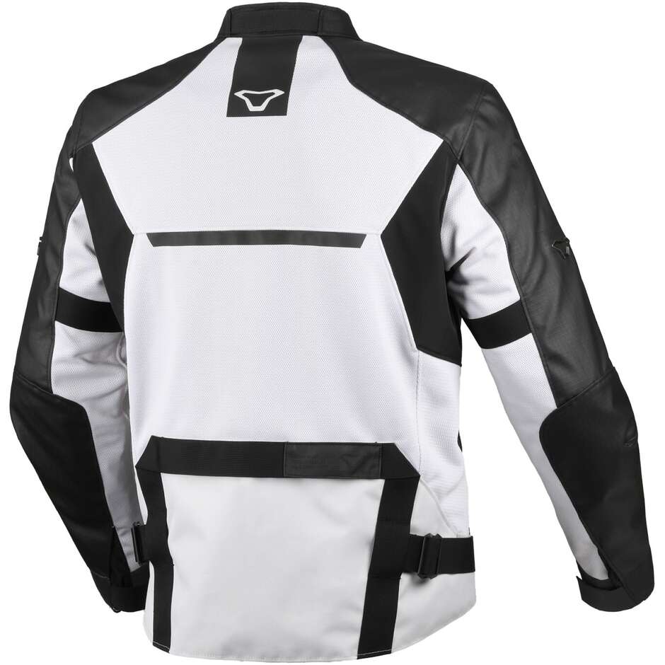Macna Empire 2.0 Light Grey Black Motorcycle Jacket