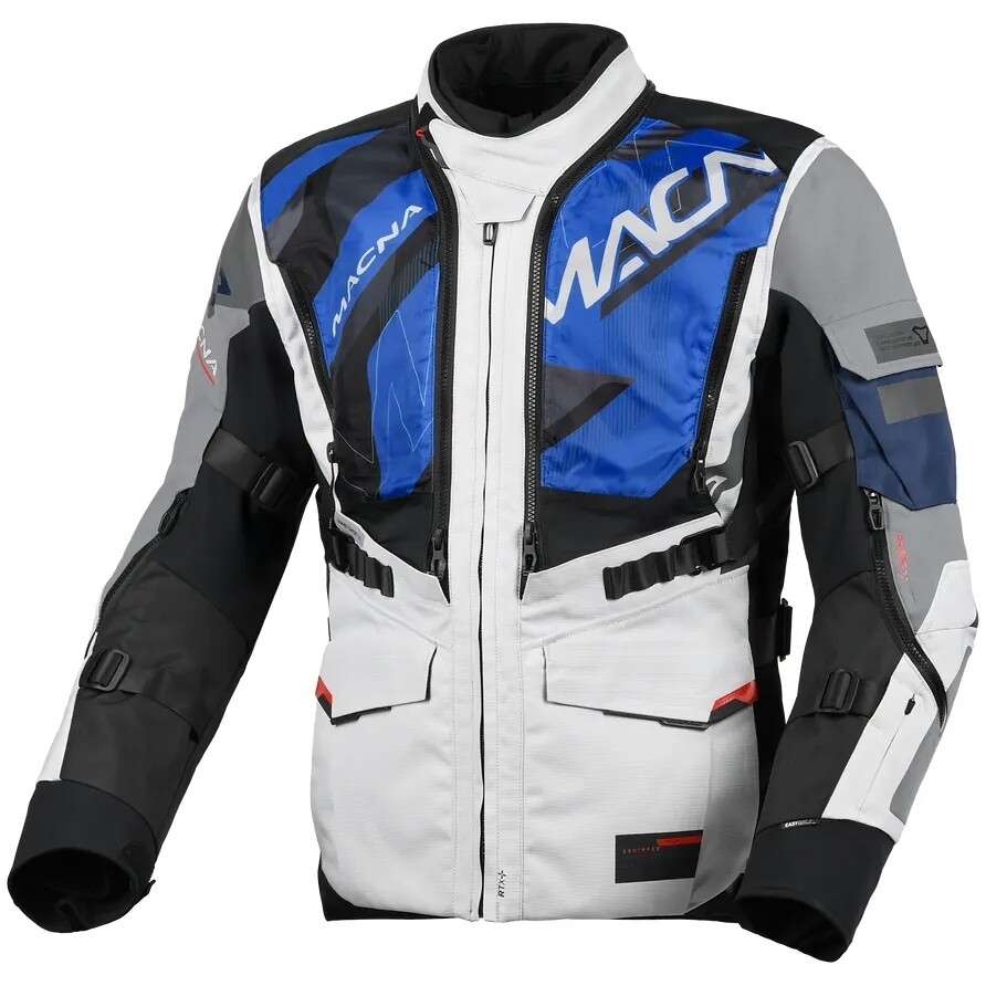 Macna Flexodus Motorradjacke Grau/Schwarz