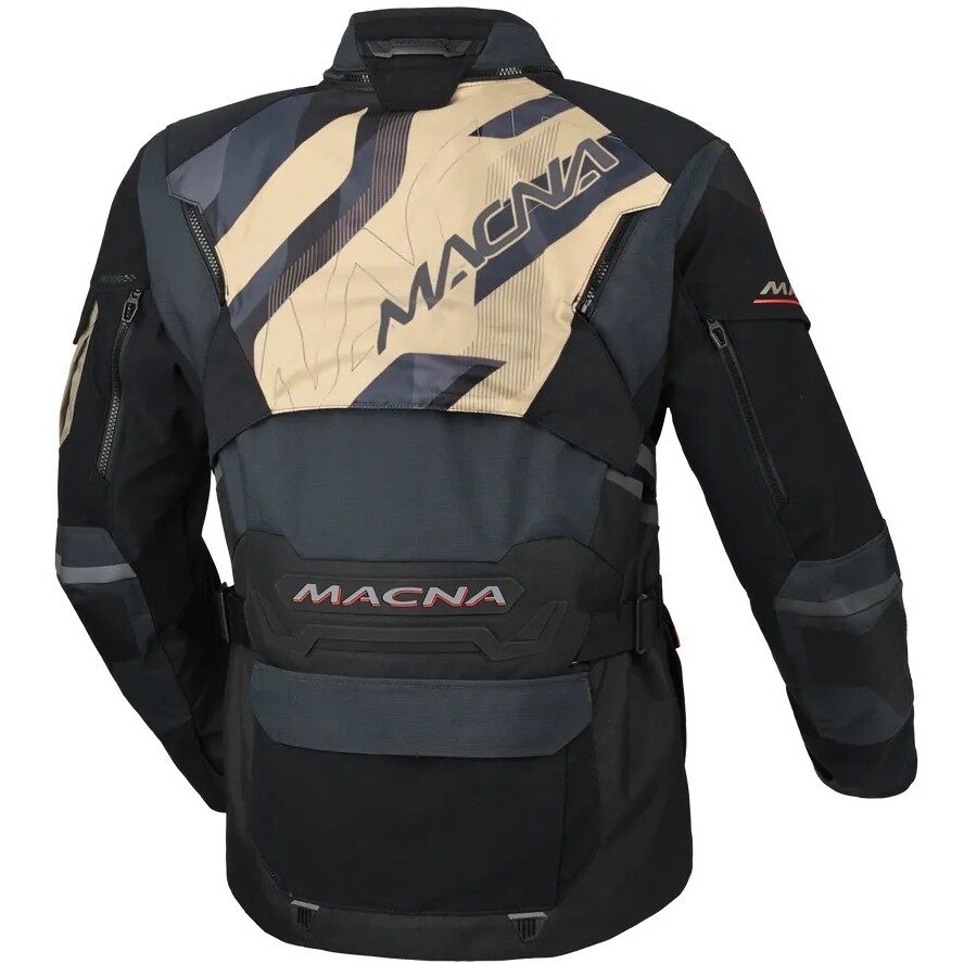 Macna Flexodus Motorradjacke Schwarz/Blau