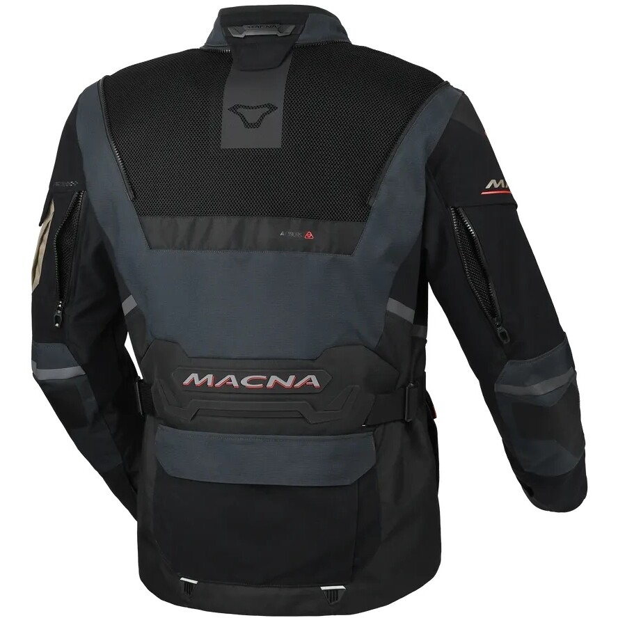 Macna Flexodus Motorradjacke Schwarz/Blau