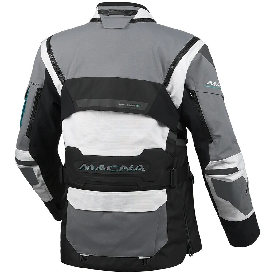 Macna Flexodus Women's Motorcycle Jacket, Grey/Green