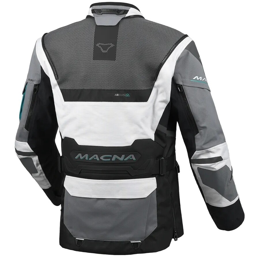 Macna Flexodus Women's Motorcycle Jacket, Grey/Green