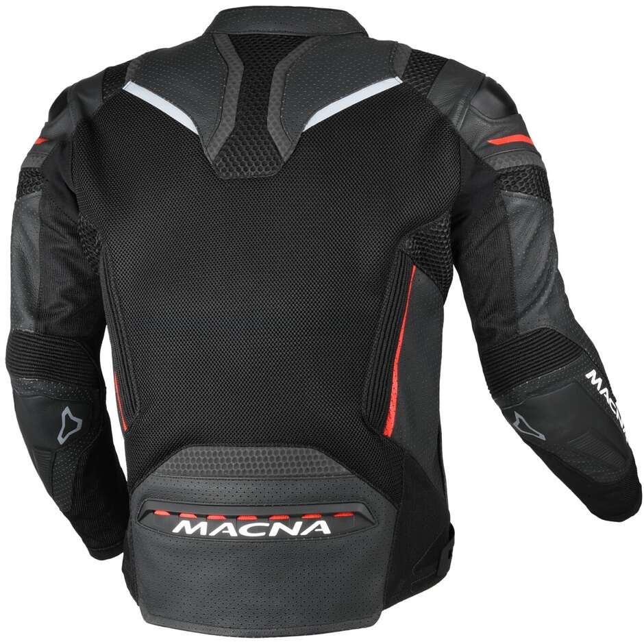 Macna Galvic Motorradjacke Schwarz Rot