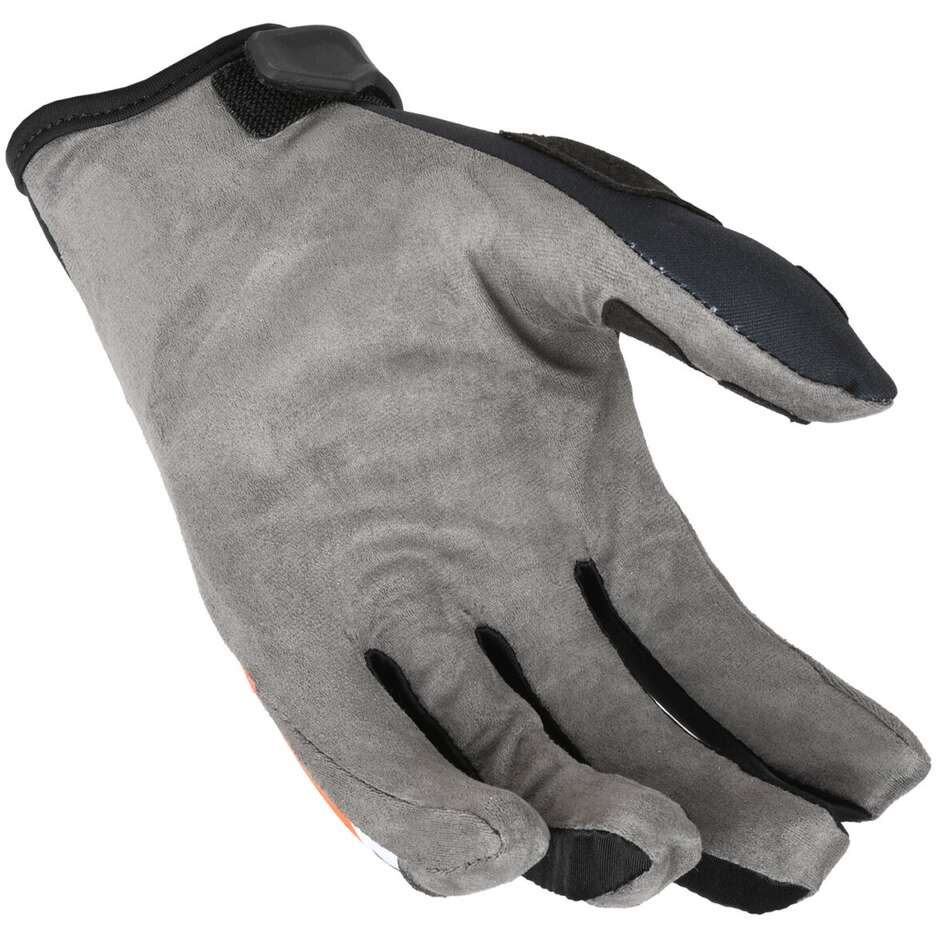 Macna Heat-1 Motocross-Handschuhe Schwarz Orange Weiß