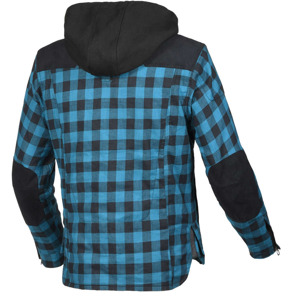 Macna Inland Blue Black Moto Hoodie