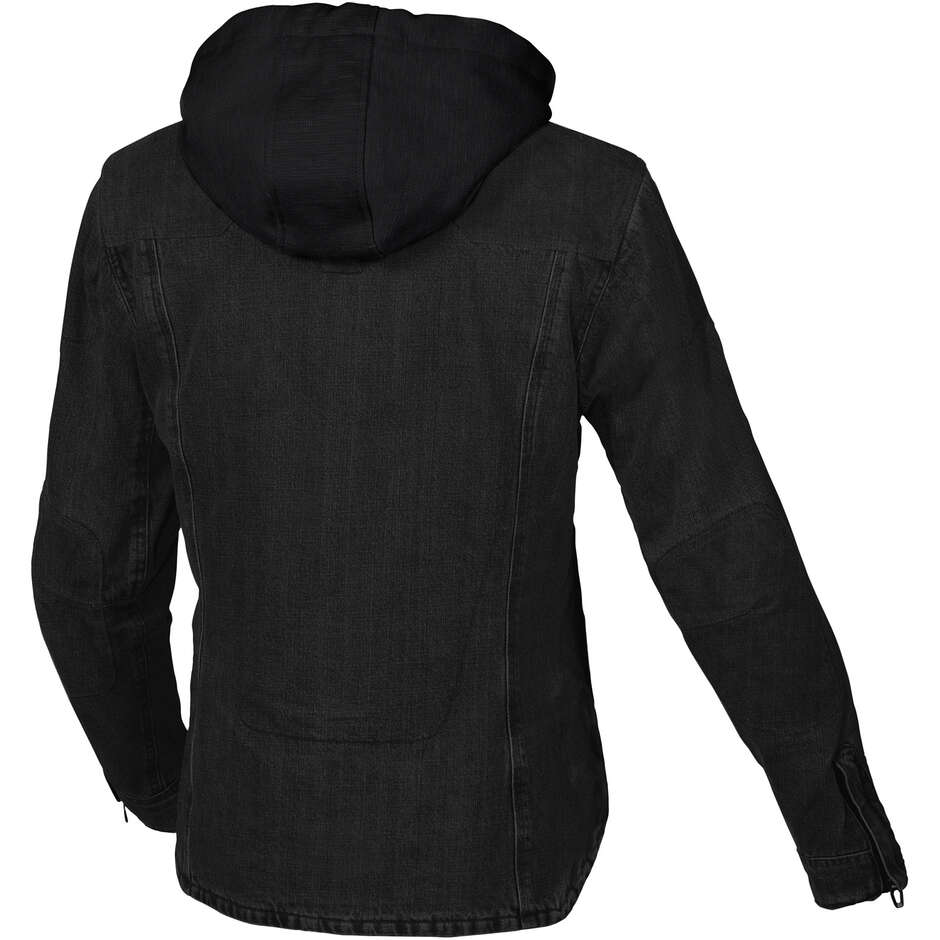 Macna Inland Damen Motorrad-Hoodie Schwarz