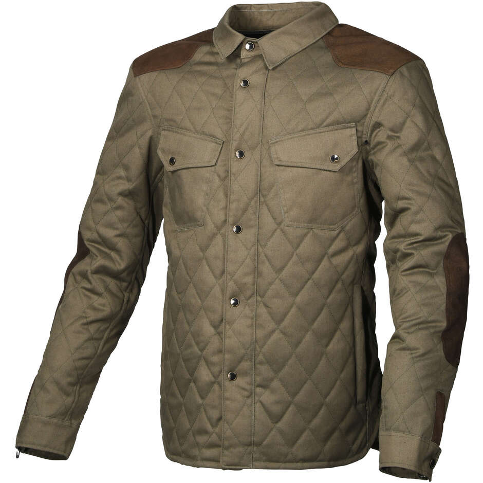 Macna Inland gesteppte grünbraune Motorradjacke