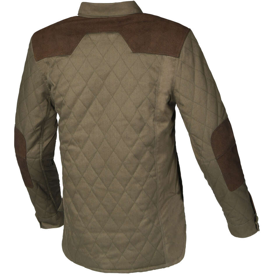 Macna Inland gesteppte grünbraune Motorradjacke