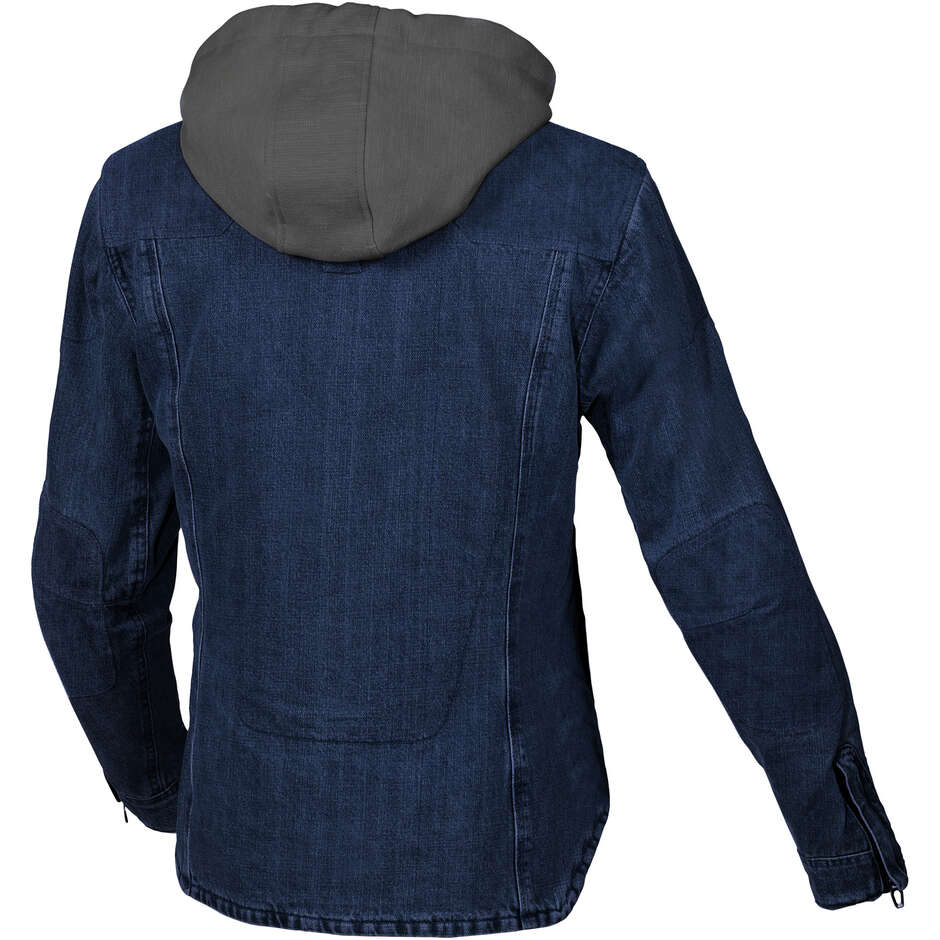 Macna Inland Women's Motorcycle Hoodie Blue Brown