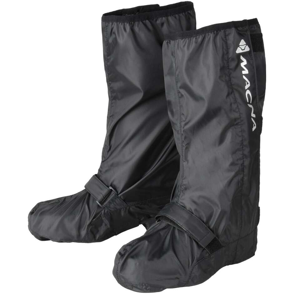 Macna Liar Black Motorcycle Rain Boot Covers