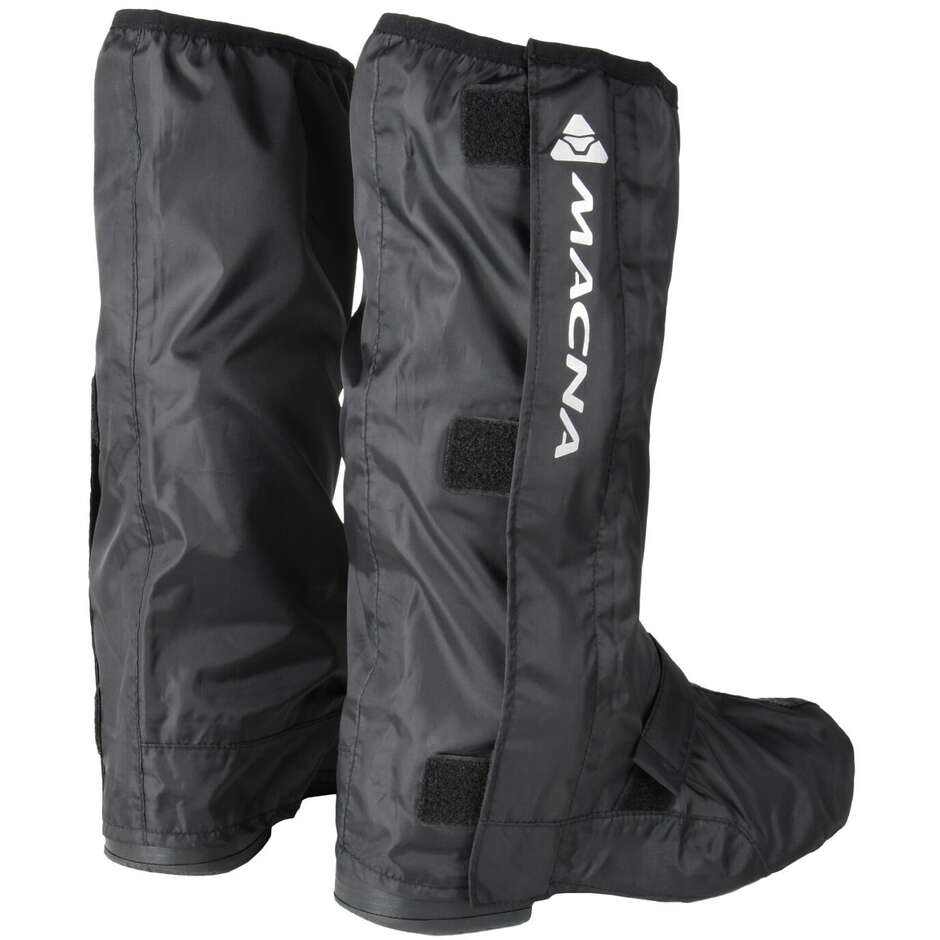 Macna Liar Black Motorcycle Rain Boot Covers