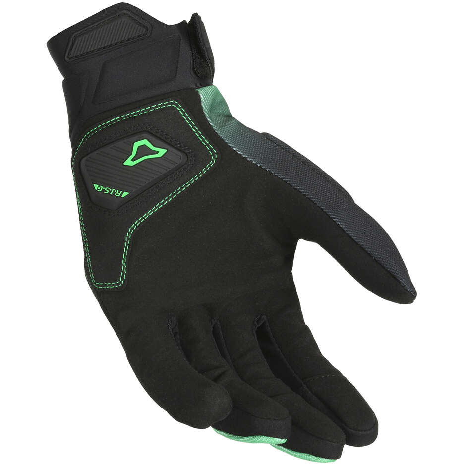 Macna Mana Motorcycle Gloves Black Green