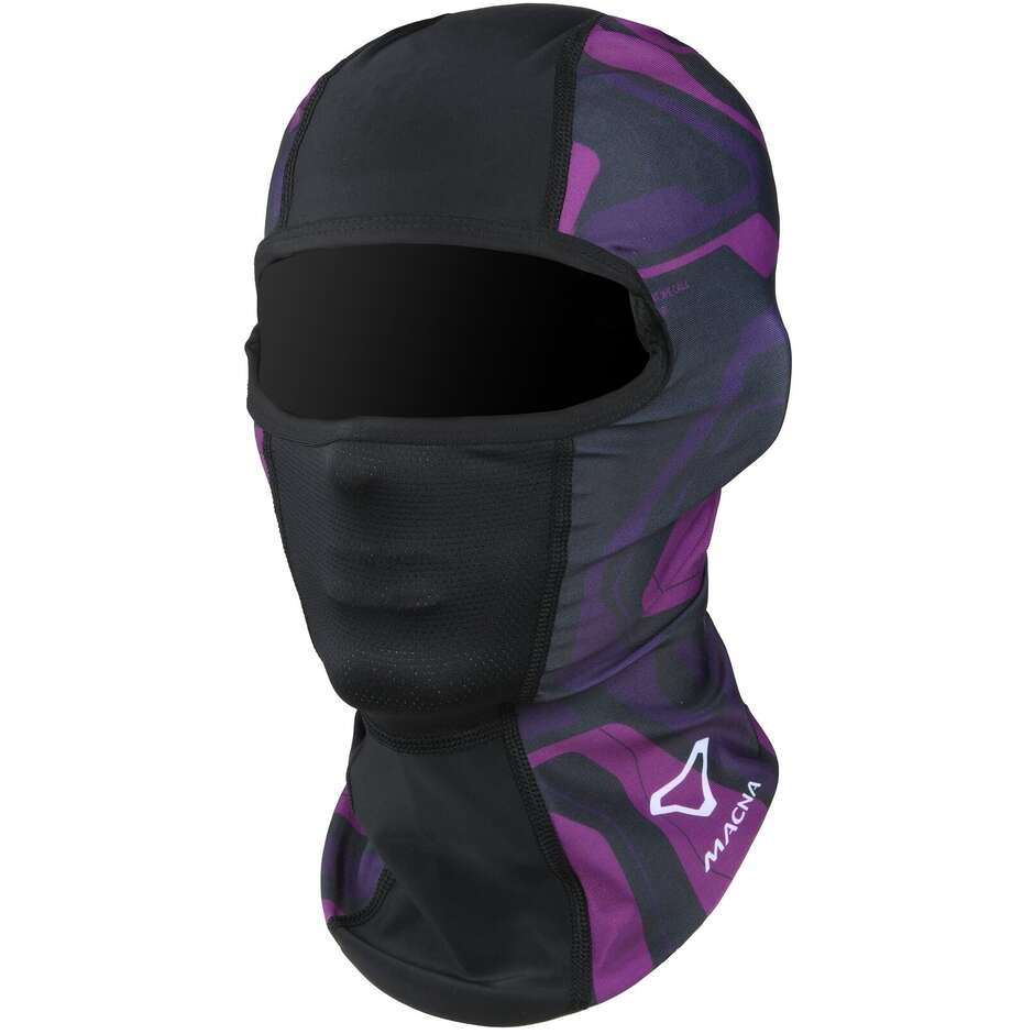 Macna Mane Motorrad-Sturmhaube Schwarz/Lila