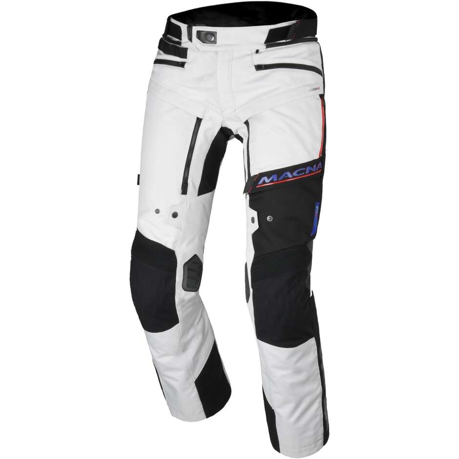 Macna Novac Motorradhose Weiß Rot Blau - Standard