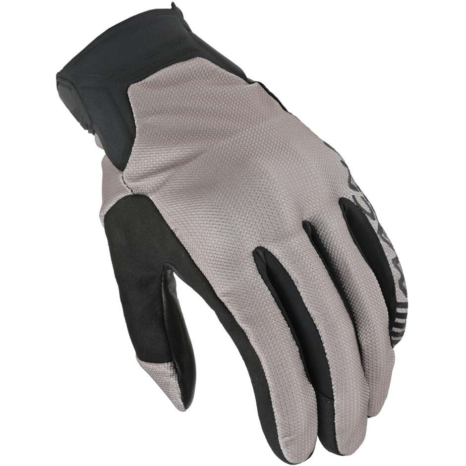 Macna Obtain leather Motorcycle Gloves Black beige