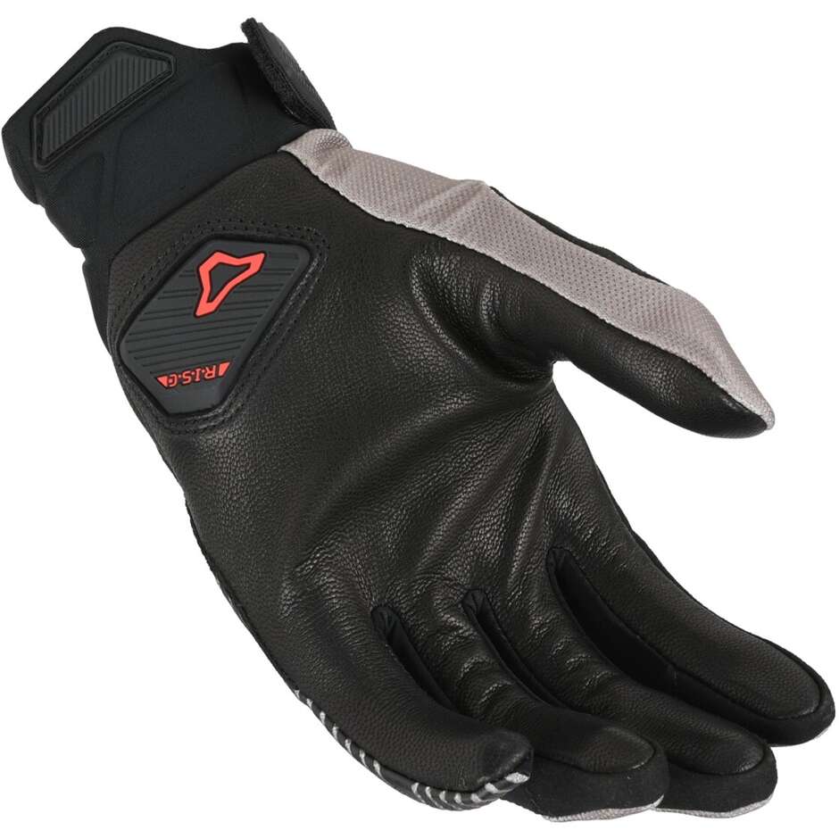 Macna Obtain leather Motorcycle Gloves Black beige