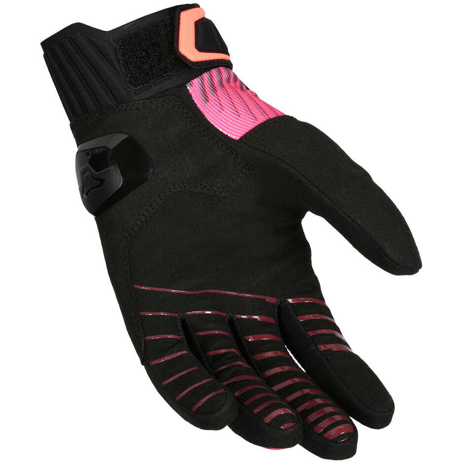 Macna Octar 2.0 Damen Motorradhandschuhe Schwarz Bordeaux Pink