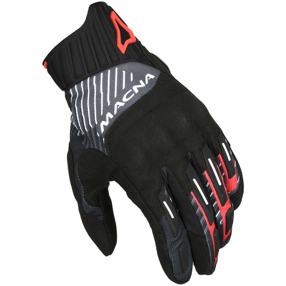 Macna Octar 2.0 Motorcycle Gloves Black Red White