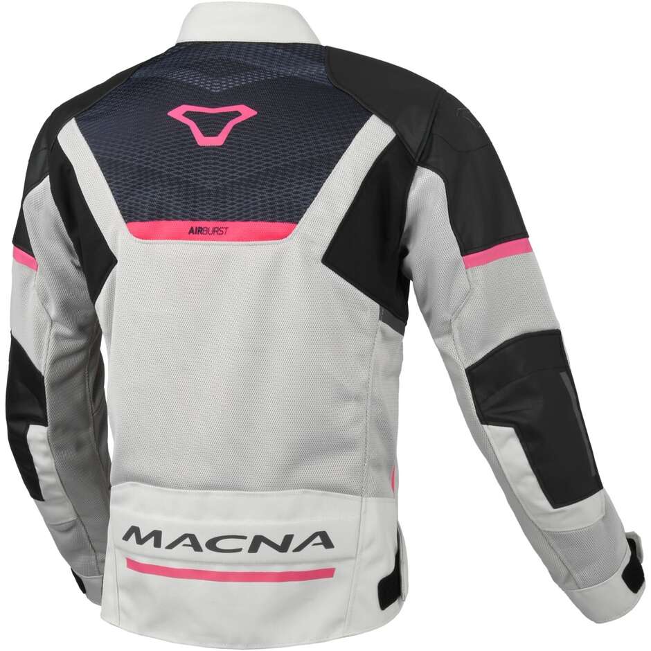 Macna Orcano 2.0 Light Women's Motorcycle Jacket Grey Black pink