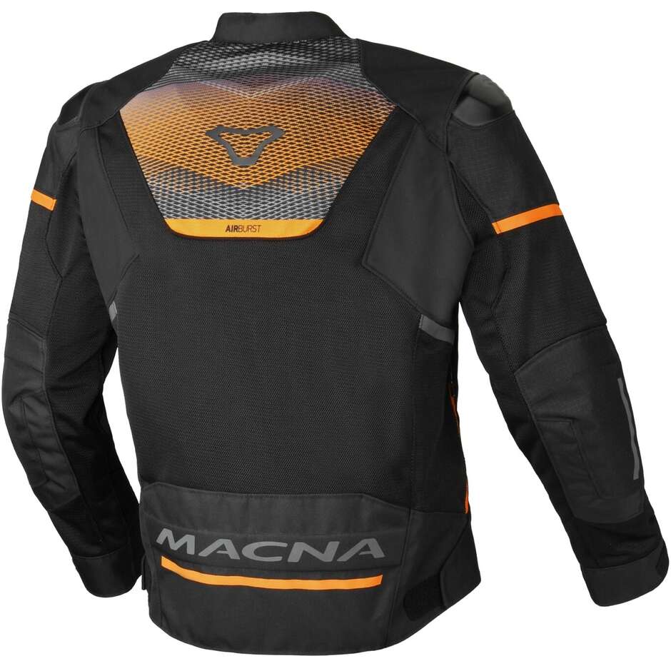Macna Orcano 2.0 Motorcycle Jacket Black Orange