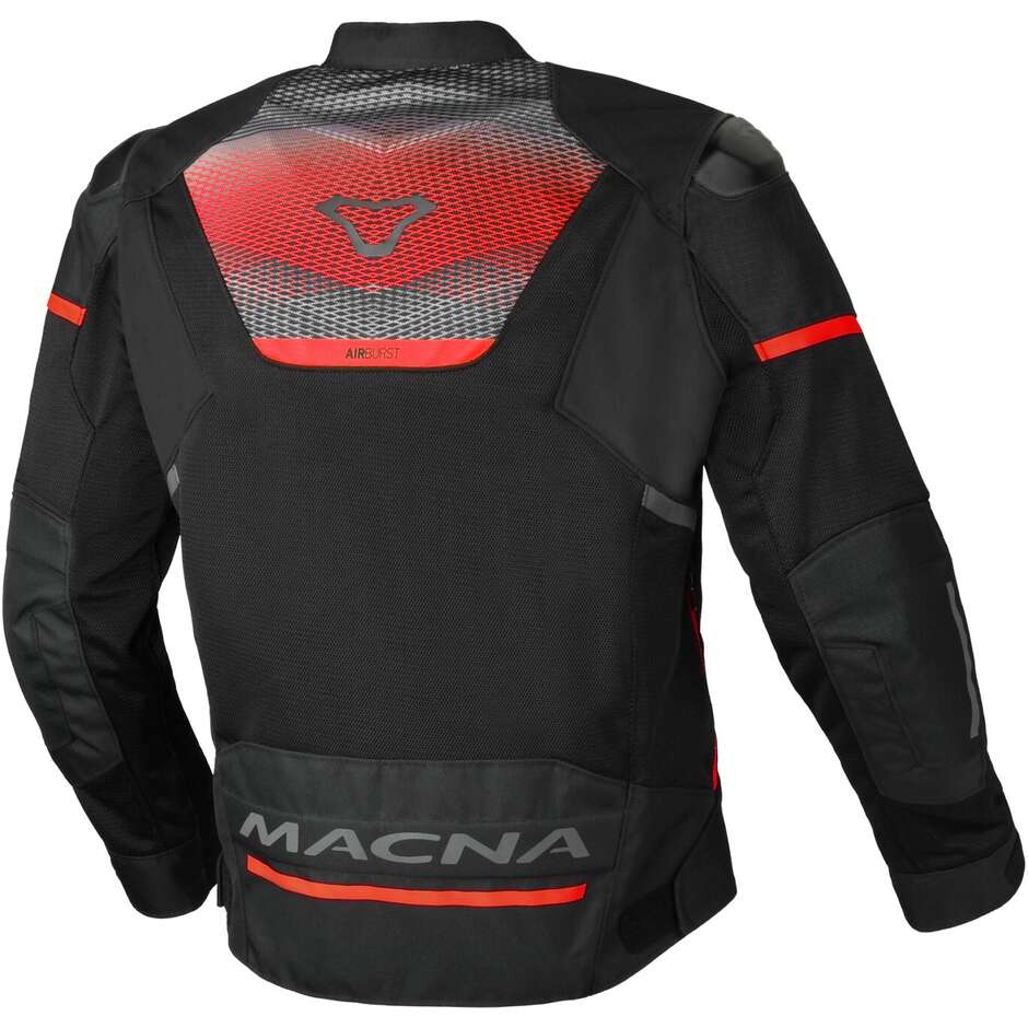Macna Orcano 2.0 Motorradjacke Schwarz Rot