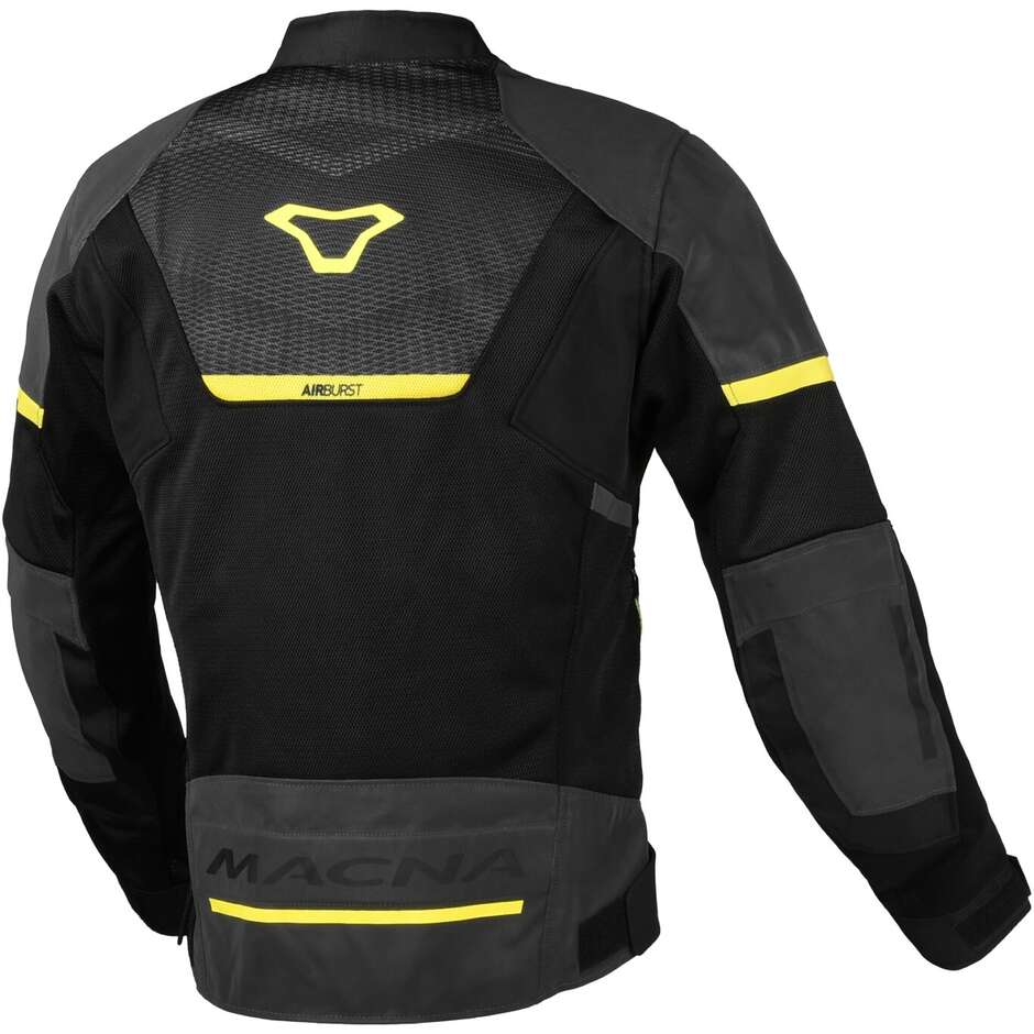 Macna Orcano 2.0 Night Eye Women's Motorcycle Jacket Black fluo Yellow