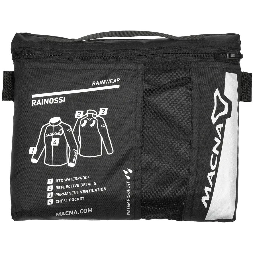 Macna Rainossi Waterproof Jacket Black / White