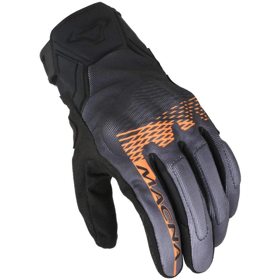 Macna Recon 2.0 Motorcycle Gloves Black Grey Orange