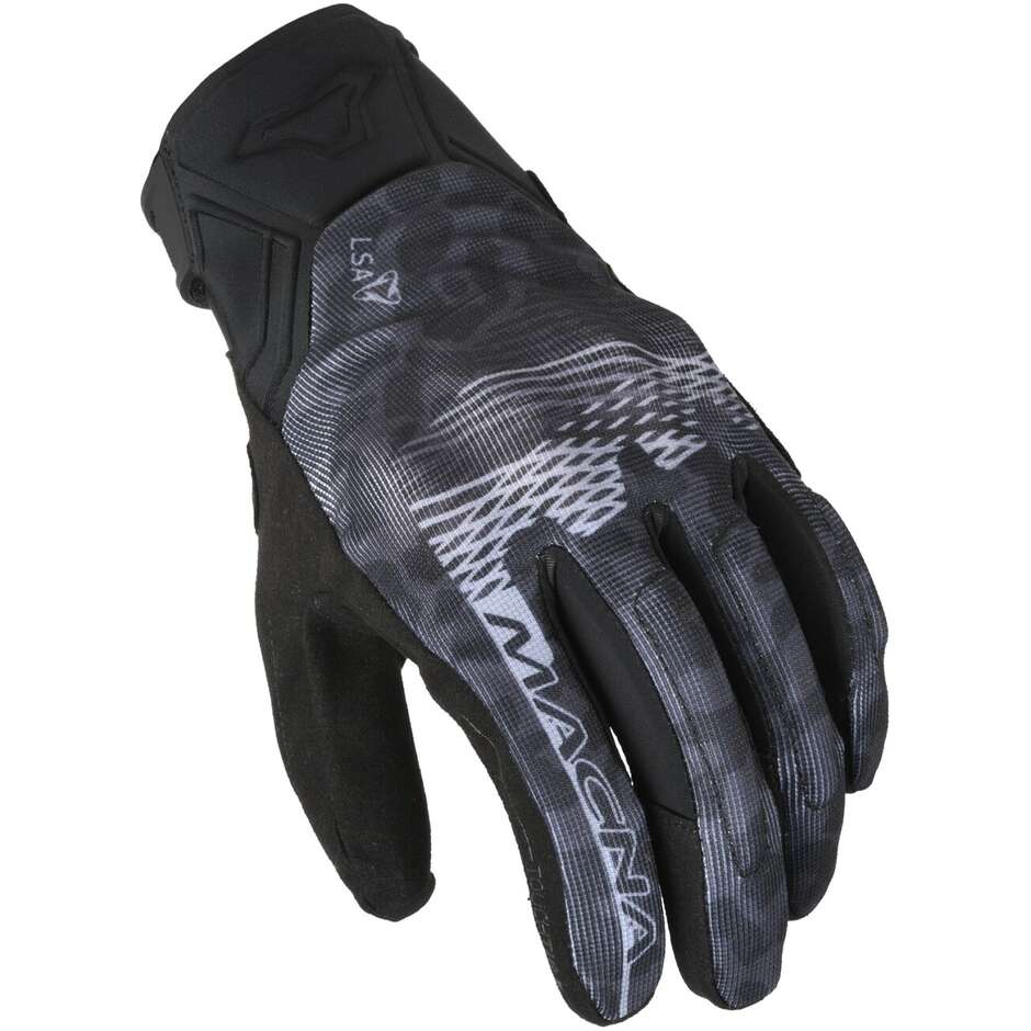 Macna Recon 2.0 Women's Motorcycle Gloves Black Dark Grey Leopard